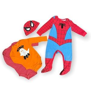Spider Man Costume Bundle - Size 12 month